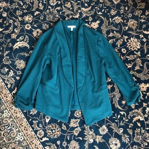 teal mini blazer